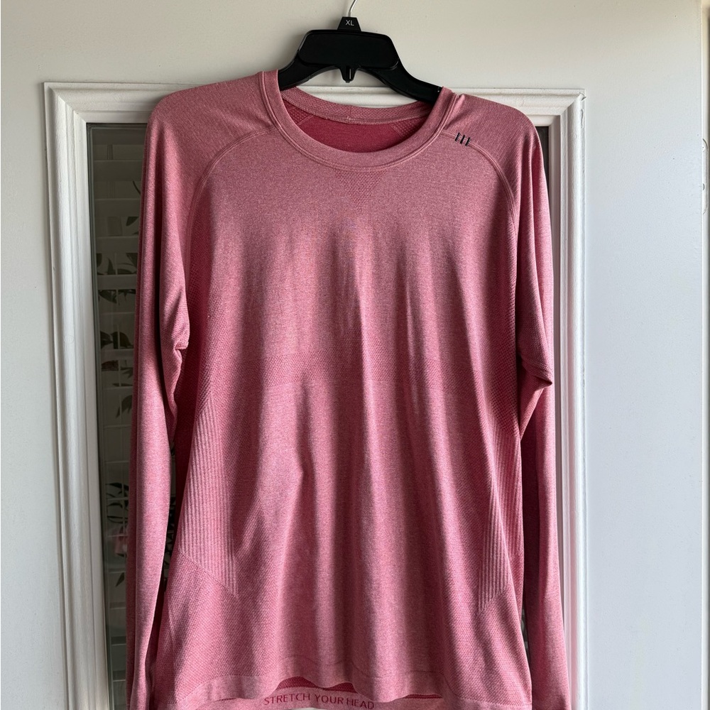 lululemon athletica Pink Long Sleeve Tee
